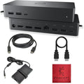 UD22 Dell Universal Docking Station USB-C/USB-A Supports Dual/Triple & 4 Monitors – Dock with 130W, HDMI, DisplayPort Cables & Cleaning Cloth – 4K Display Support