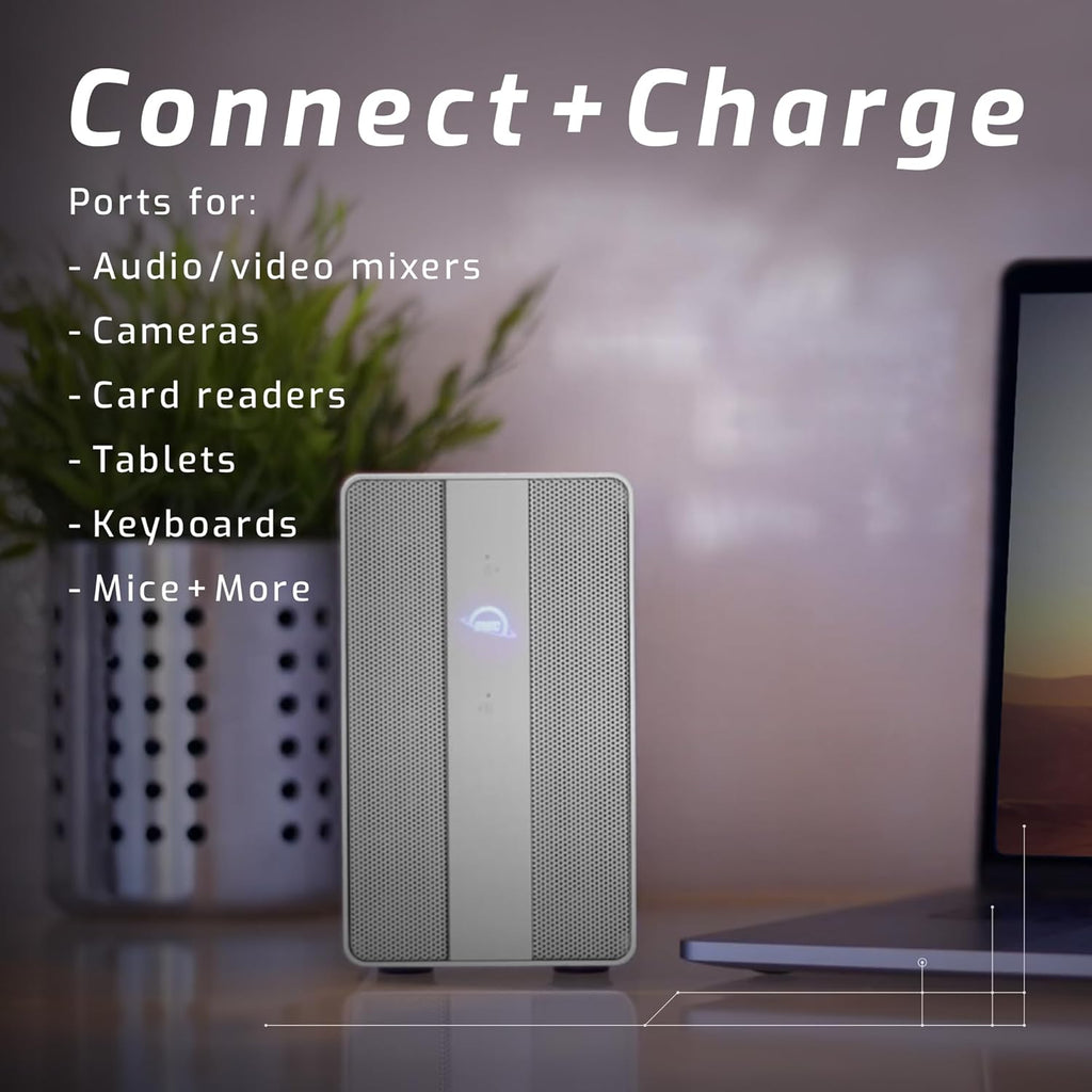 OWC 4TB Mercury Elite Pro Dual USB-C/Thunderbolt 3 External Raid Storage Enclosure with 3Port HUB for Mac and PC