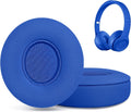 Replacement Ear Pads for Beats Solo 2 & Solo 3 Wireless On-Ear Headphones, Ear Cushions, Headset Earpads, Ear Cups Cover with Soft Protein Leather (Blue)