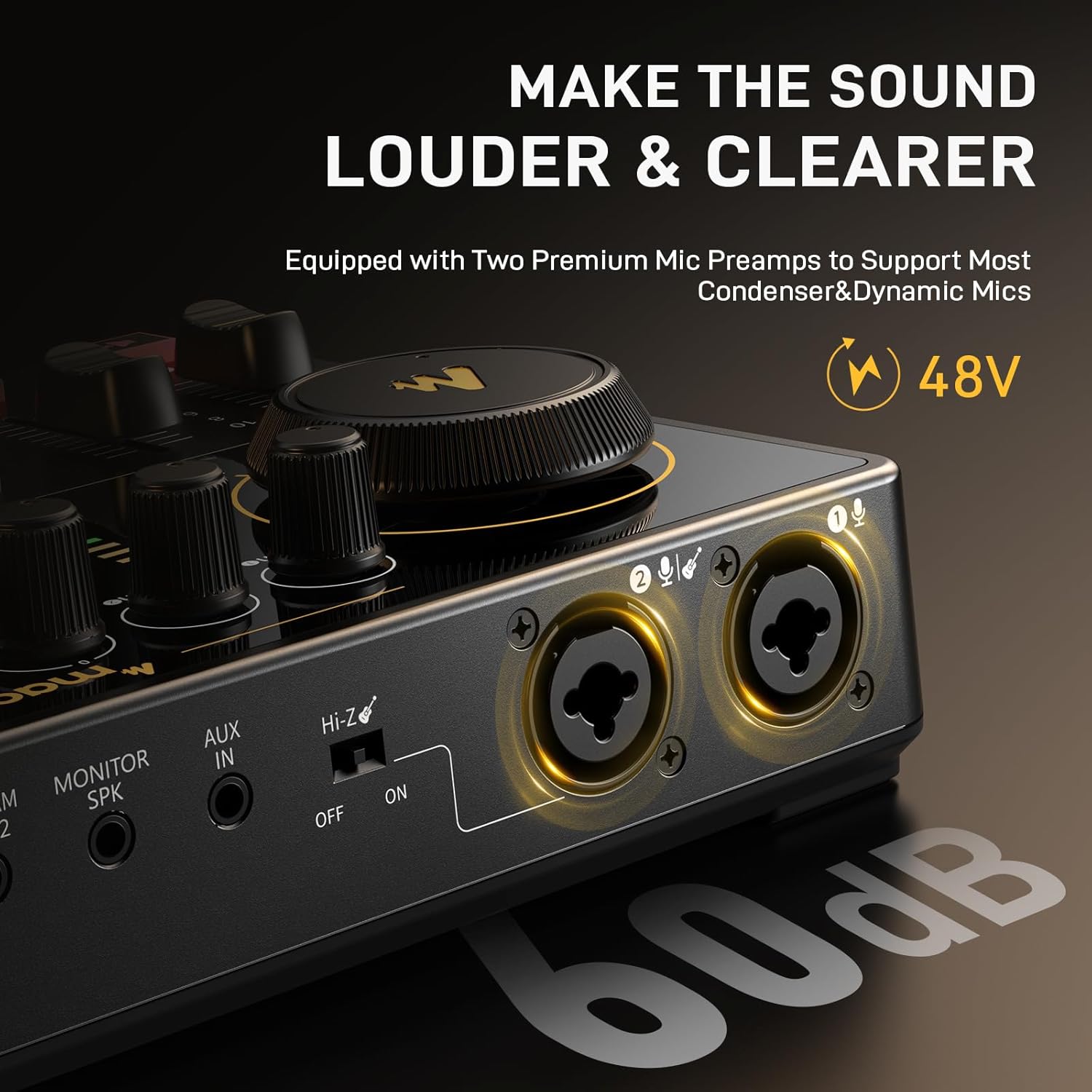 MAONO Podcast Equipment Bundle for 2: Audio Interface Mixer with 2 XLR Condenser Mic Noise Reduction Podcast Streaming MaonoCaster E2 Gen2B
