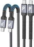 USBC to USBC Cable 10FT, 2Pack USB C Charger Cable, Long Type C Fast Charging Cable Nylon Braided USB-C Charger Cord Compatible with iPhone 16/15/Pro/Plus/Pro Max/Samsung Galaxy S23/LG/Switch
