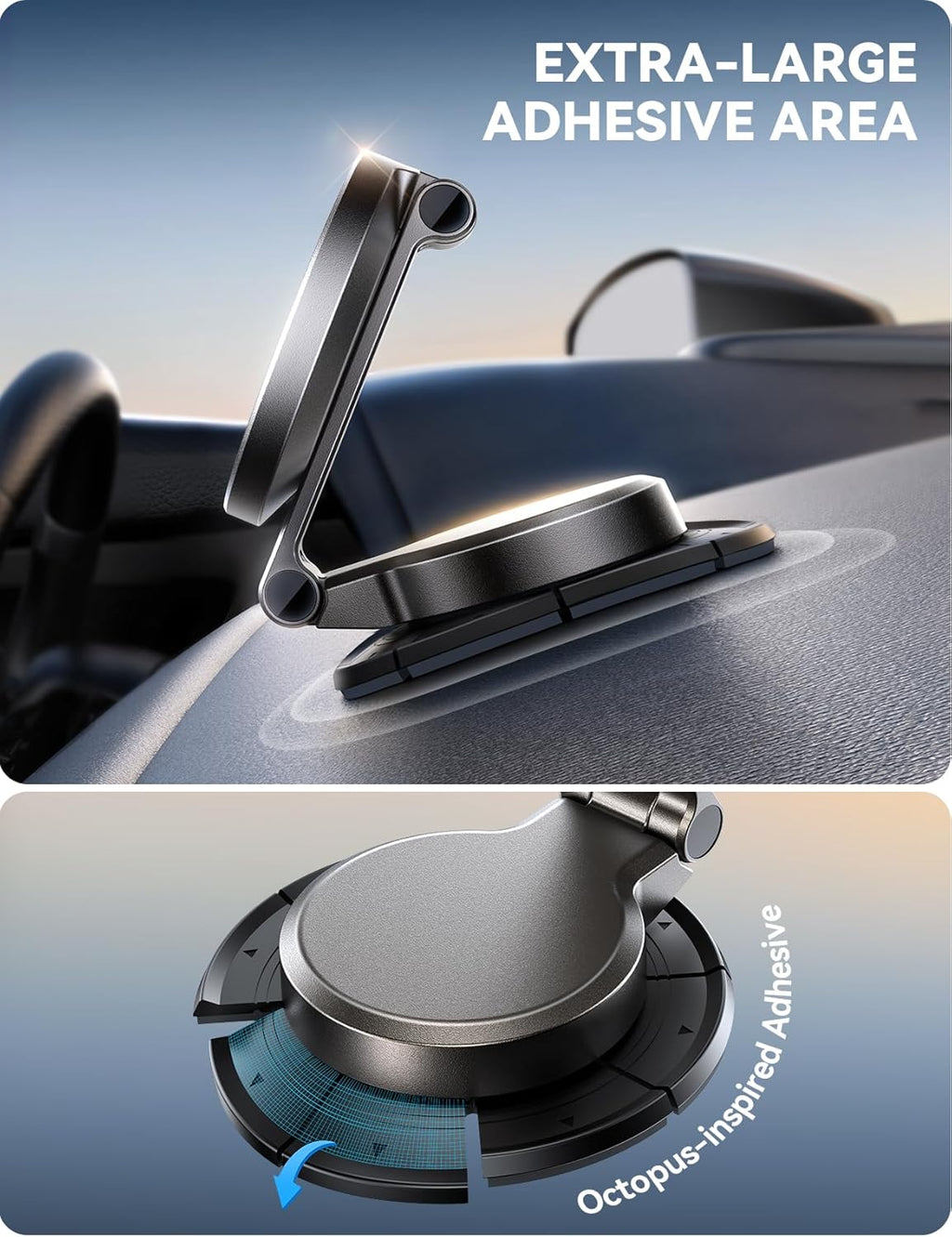 JOYROOM for MagSafe Car Mount Charger, [All-Metal] 15W Fast MagSafe Car Charger, Magnetic Phone Holder for Car Dashboard for iPhone 16 Pro Max Plus/iPhone 15 14 13 12 Pro Max Plus, Dark Blue