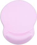 ITNRSIIET Ergonomic Mouse Pad with Gel Wrist Support Small Wrist Rest Smooth Surface Non-Slip PU Base Comfortable Office Supplies Pain Relief, 8.7 x 7.2 inches, Purple