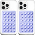 Anteel MAX Silicone Suction Phone Case Adhesive Mount, Upgraded Super Strong Grip, Durable, Easy to Use, Hands-Free Sticky Phone Holder for Selfies, Tiktok Videos, 2.56"x3.94" (LPE&LPE)