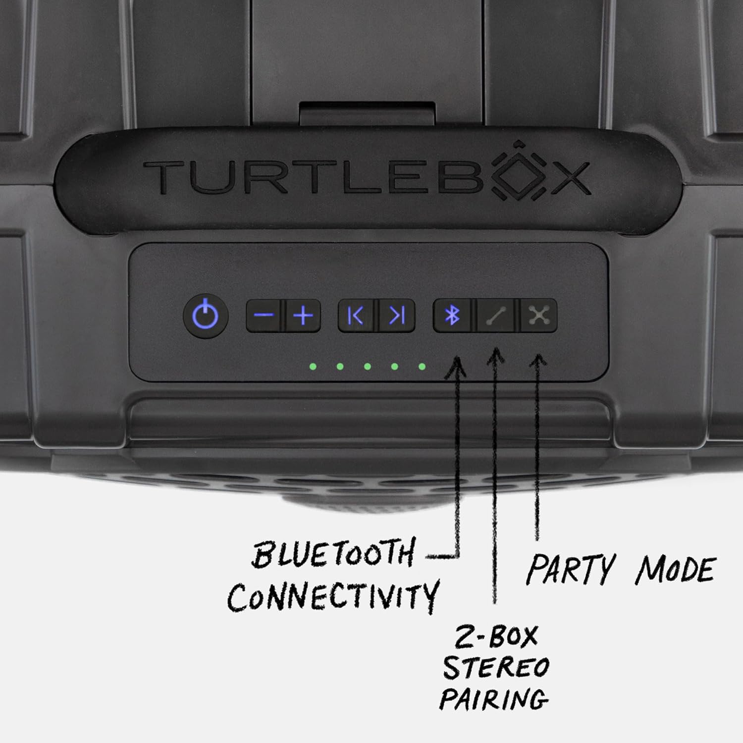 Turtlebox Original Gen 3: Portable Outdoor Bluetooth Speaker – Ultra-Loud (120dB), Waterproof (IP67), Rugged, Impact-Resistant, 3-Day Battery | Party Mode: Unlimited Pairing Stereo, Gray/Navy