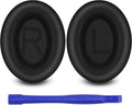 Ear Pads for Bose QuietComfort 35 ii, Premium Softer Leather Replacement Pads for Bose QC35 QC35ii Headphones Ear Pads Quiet Comfort, Noise Isolation Foam, Added Extra Thickness (Black)