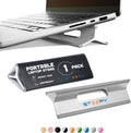 Steepy Laptop Stand for Desk - 3 Heights Computer Riser for Laptop - Adjustable Desk Laptop Stand - Computer Stand for Laptop Compatible with Air, Pro, HP, Dell, Smartphones, Tablets up to 15“ (Gray)