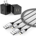6FT Long iPhone Charger, [2Pack] Dual Port iphone Wall Charger Block Adapter with 6 Foot USB A to Lightning Fast Charging Cable Cord for iPhone 14/13/12/11/Pro Max/Pro/Plus,8 plus/7/6/XS/XR/X/SE, iPad