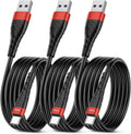 OIITH USB C Cable, USB A to USB C 3A Fast Charging (10FT 3Pack) Phone USB Type-C Charge Cable Android Charge Cord USB C Charger Cable for iPhone 15 Plus/Pro/Pro Max/Samsung/Pad/Laptop/LG/-Red