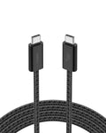 Belkin USB C to USB C Cable, 6.6ft, 60W - Type C Charger, iPhone Charger Cord, Soft, Braided, Flexible for iPhone 16, Galaxy S25, Pixel 9, Airpods, iPad Pro, Tablet & More, Travel Essentials - Black