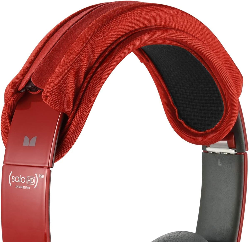 TXEsign Universal Replacement Headband Cushion Pad Cover Protector Compatible with ATH M50X, QC 35i/35ii, QC25, Solo 2/Solo 3, Studio 2/3 Headphones (Red)