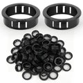 50PCS 1" Black Cable Snap Bushing Grommet, Snap in Cord Bushing Protect Cables