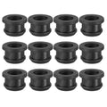 PATIKIL 14mm / 9/16 Inch Drill Hole,7/16 Inch ID Rubber Grommets, 12Pcs Top Hat Grommet for Wiring Eyelet Ring Gasket Automotive Firewall Cable Hole Plugs Wires Protection, Black