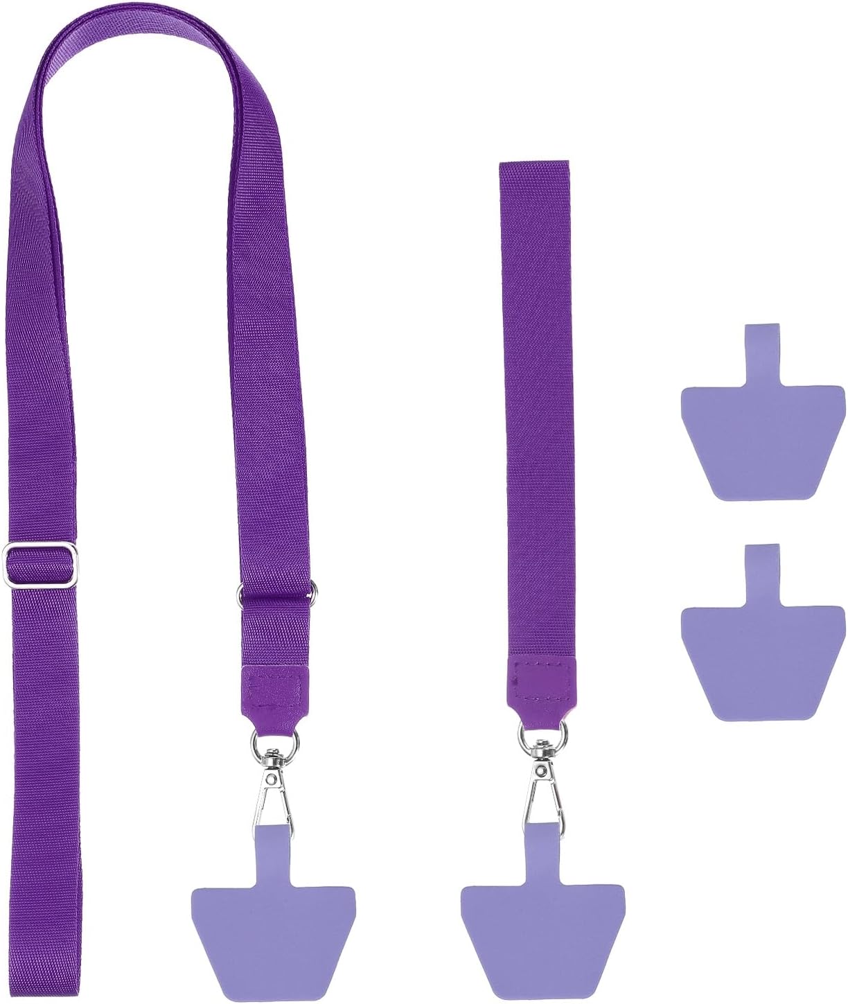 PATIKIL Smart Phone Lanyard with Wrist Strap and Patches for Most Smartphones ID Badges Keychain