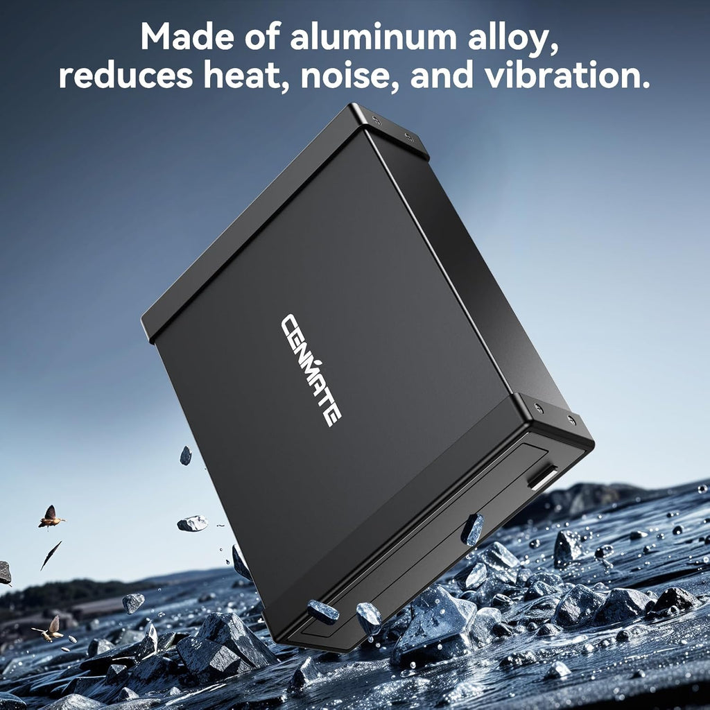 5.25" Blu-Ray/CD/DVD SATA Drive enclosure with USB A/C 3.0, 5.25 drive enclosure, Optical Drive Enclosure, Aluminum Alloy, Hot swappable(Optical Drive not included)