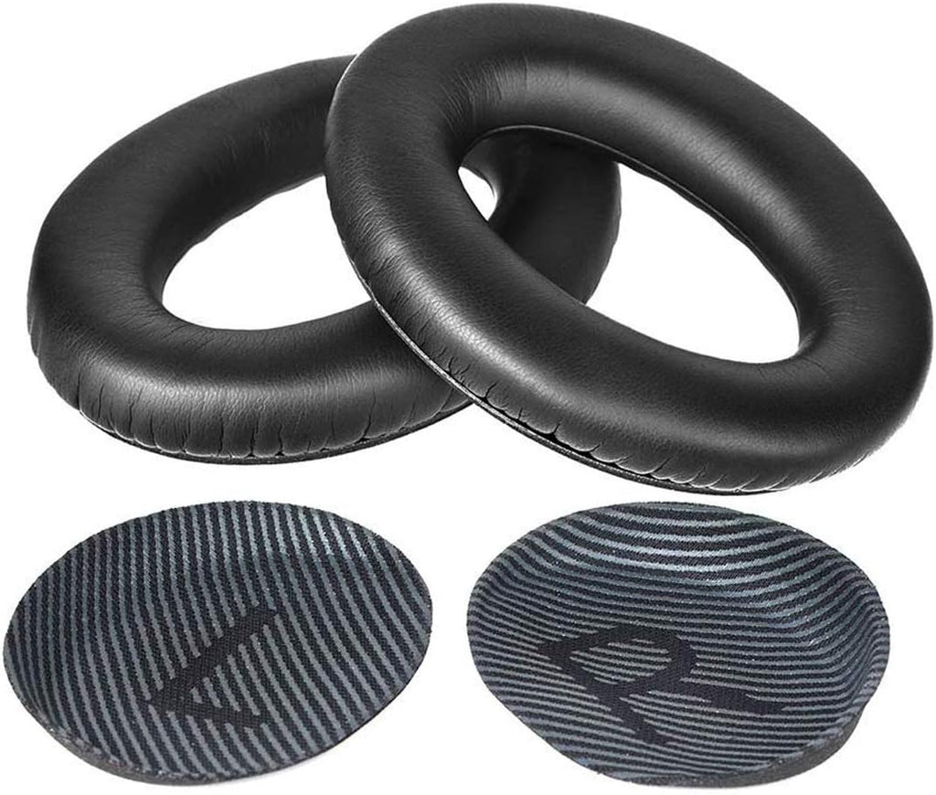 Replacement Earpads Cushions for Bose QuietComfort 35 (QC35) & Quiet Comfort 35 II (QC35 ii) Headphones, Ear Pads with Softer Leather, Noise Isolation Foam, Comfortable Thickness