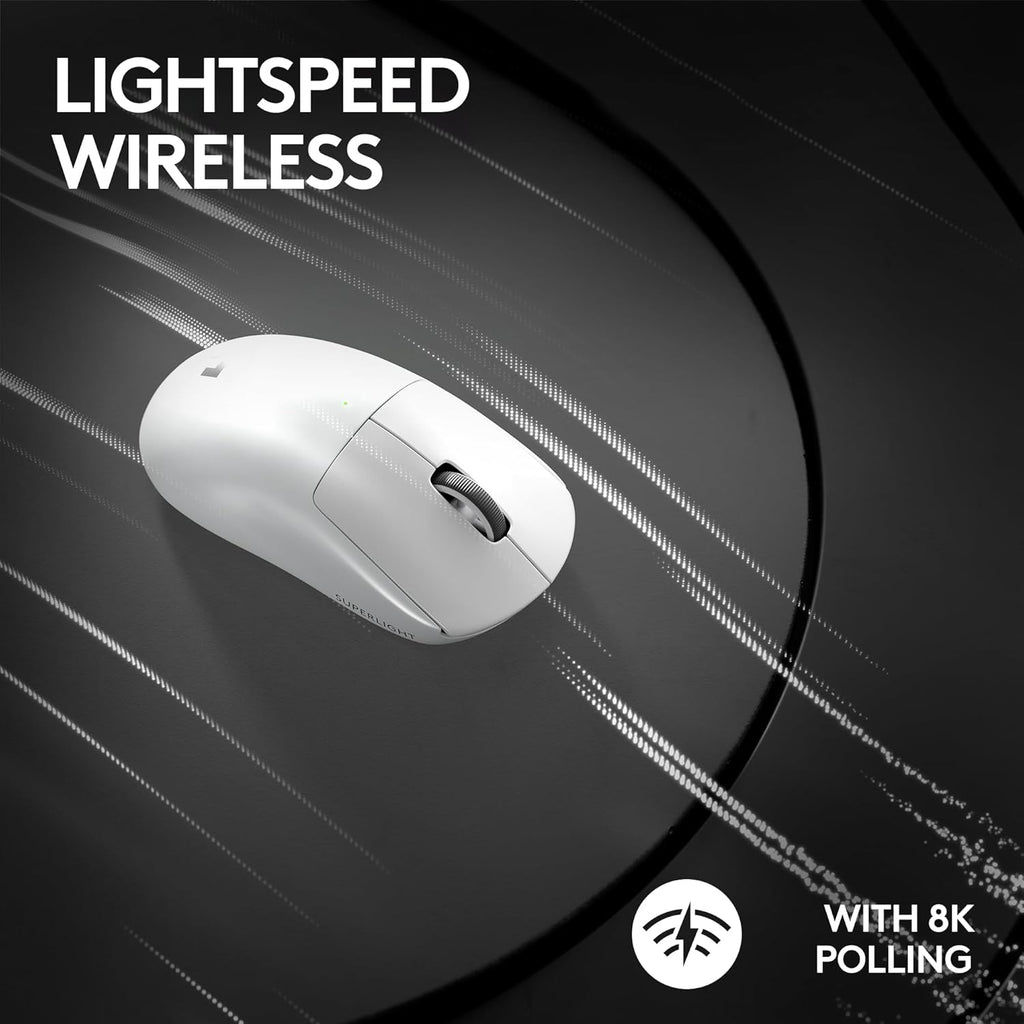 Logitech G Pro X Superlight 2 Lightspeed Wireless Gaming Mouse + G Pro X TKL Lightspeed Wireless Gaming Keyboard (Tactile) Bundle - White