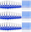 EASTBULL 200 Packs of 2GB Bulk Flash Drives, USB Flash Drives Pack 2GB USB Drives Bulk Swivel USB2.0 Thumb Drives Bulk with Strings (200Packs, Blue)
