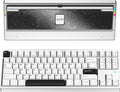 KEEBMONKEY WOBKEY Crush 80 Reboot CNC Aluminum 5-Second Quick-Release Triple-Mode Connectivity Mechanical Keyboard with Superior Acoustics (Lite Silver)