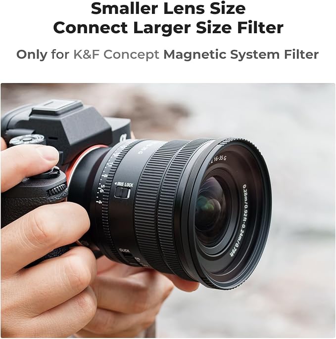 K&F CONCEPT 52-82mm Magnetic Filter Adapter Ring, - Image 2