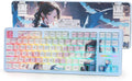 Redragon K728 PRO SE 80% 87 Keys Wireless Gasket RGB Gaming Keyboard, 3-Mode Anime Mechanical Keyboard w/Hot-Swap South-Facing LED Socket, 5-Layer Noise Dampening, Custom Hi-Fi Linear Switch