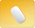 ITNRSIIET Mouse Pad Non-Slip Rubber Base Smooth Surface Stitched Edges Waterproof Durable Compatible with All Mice for Office & Gaming, Desk Accessory, 10.2x8.3x0.12 inch, Yellow Gradient