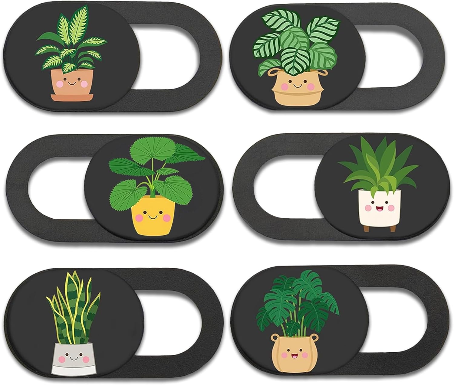 MESMOS 6pk Laptop Camera Cover Slide Cute, Laptop Accessories, Phone & Computer Camera Webcam Cover Slide, Web Cam Privacy Blocker (Small)