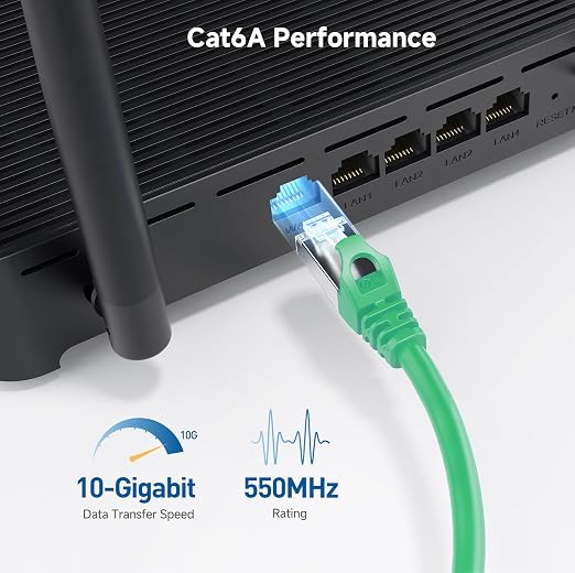 Cable Matters 10Gbps Snagless Shielded Cat 6A Ethernet Cable - 25ft - Image 4