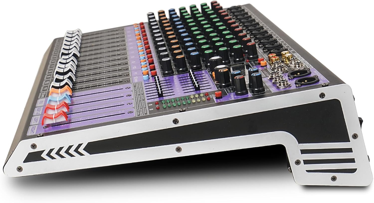 Sound Town 12-Channel Professional Audio Mixer with 99 DSP, USB MP3 Bluetooth, Dual 7-band EQ, 48V Phantom Power & Mute, Recording (TRITON-TX1202)
