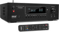 Pyle 1000W Bluetooth Home Theater Receiver - 5.2 Channel Surround Sound Stereo Amplifier System with 4K Ultra HD, 3D Video & Blu-Ray Video Pass-Through Supports, HDMI/MP3/USB/AM/FM Radio - Pyle, Black