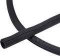 Black Braided Cable Management Sleeves Wire Loom Tubing Cord Protector Self-Wrapping (1/4"-30Feet)