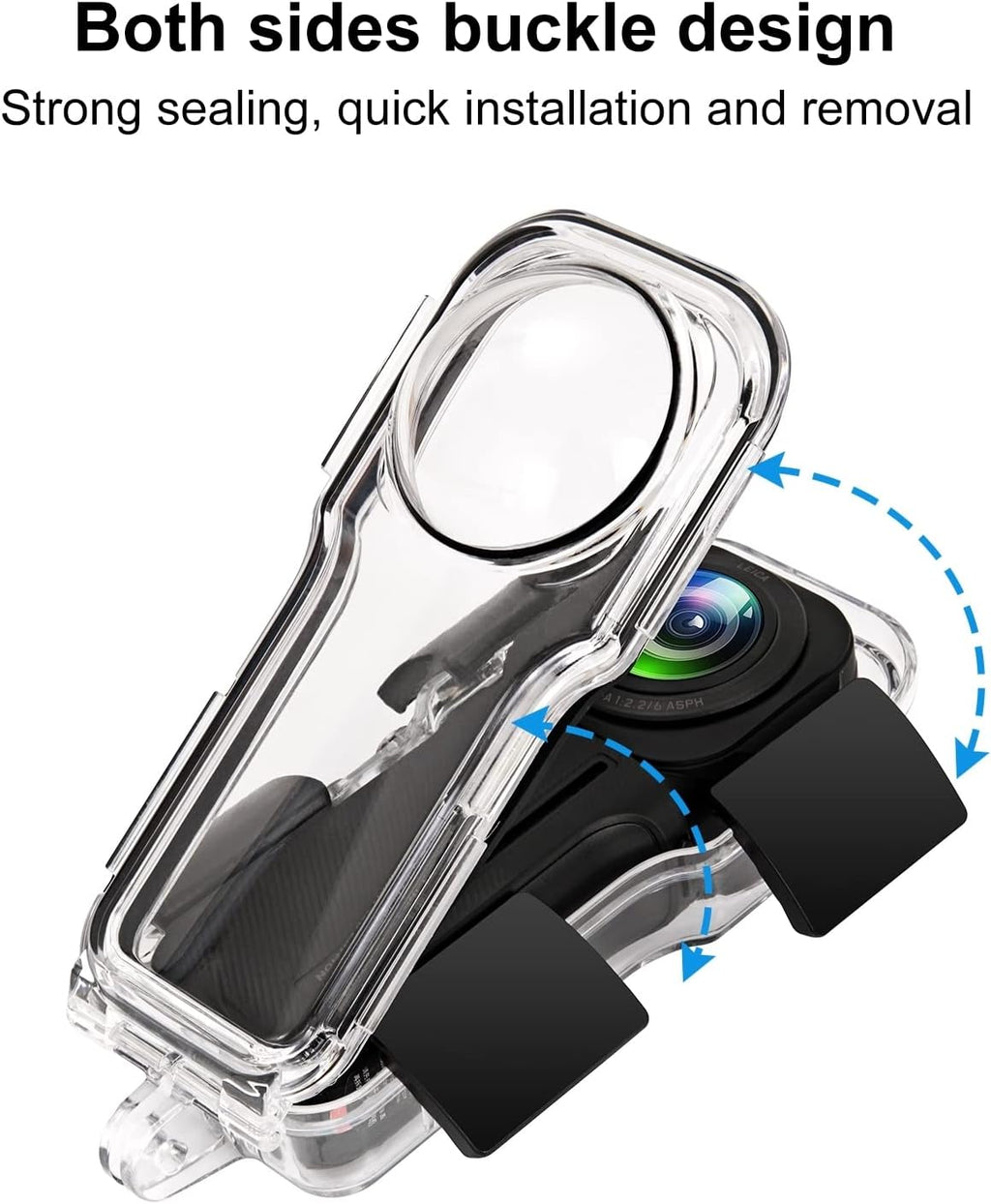 PULUZ 40m/131ft Dive Case for Insta360 One RS 1-Inch 360 Edition - Underwater Waterproof Housing Cover with PC Shell - Essential Camera Accessories
