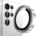 YWXTW [2025 Original Like for Samsung Galaxy S25 Ultra Camera Lens Protector, [Ultra-Thin & 6X Stronger] S25 Ultra Camera Lens Cover, 9H Tempered Glass Upgraded Metal Edging(Titanium silver)