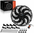 A-Premium 14'' 14 inch Slim Fan Pull Universal Electric Radiator Cooling Fan Assembly, 12V 90W with Mount Kit