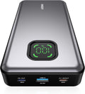 65W Power Bank, 25000mAh Laptop Portable Charger, 100W Total Fast Charging Battery Pack for MacBook Dell XPS iPad Tablet Steam Deck iPhone 17-12 Series Samsung Switch and More Silver