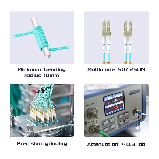 0.6Meter 2ft LC/UPC-LC/UPC 10GB Multi-Mode Fiber Optic Cable LC to LC OM3 LC-LC - Image 5