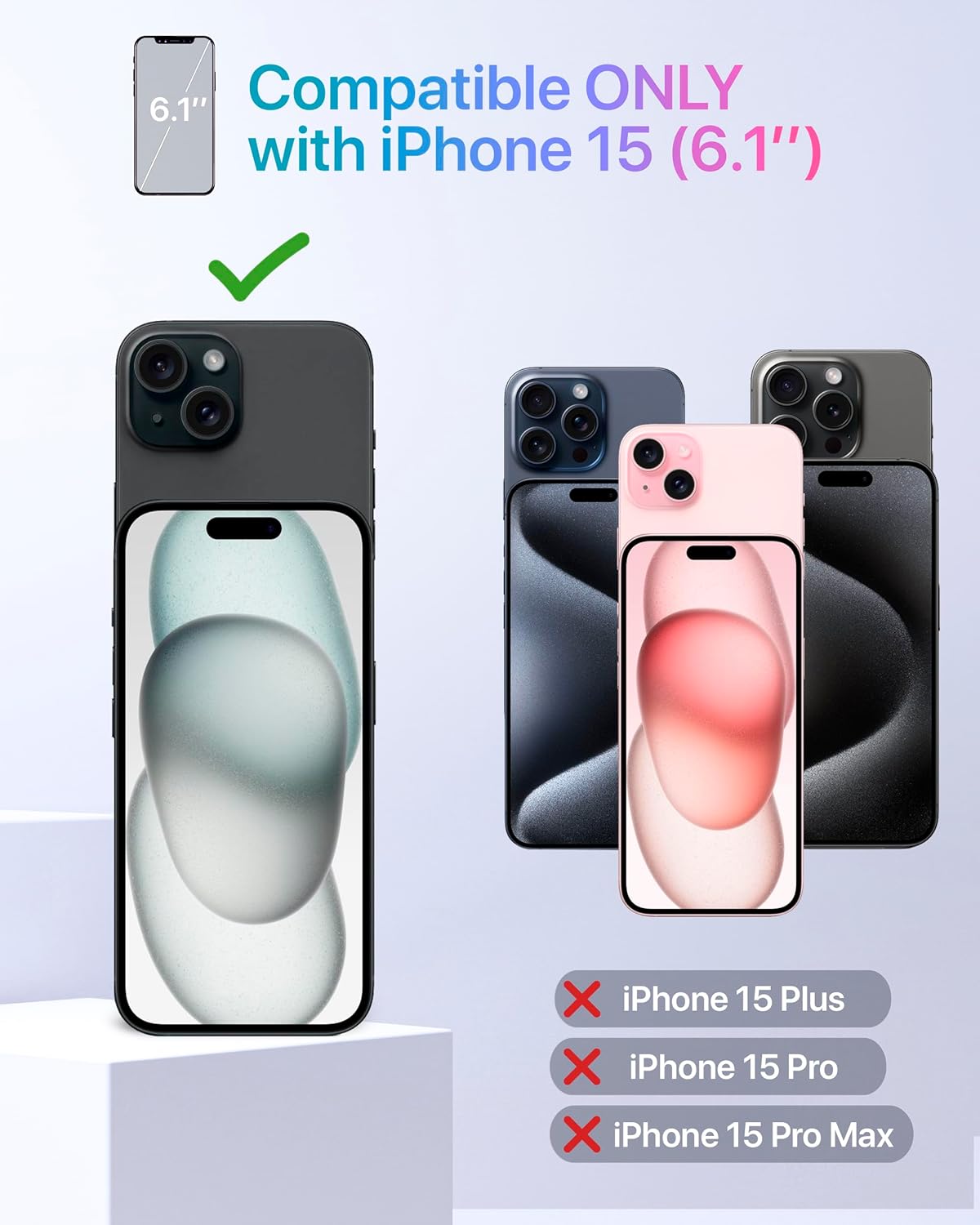 TORU CX Slim for iPhone 15 Case Wallet | Protective Shockproof Heavy Duty Cover with Hidden Card Holder & Card Slot | Mirror & Wrist Strap Included - Camouflage