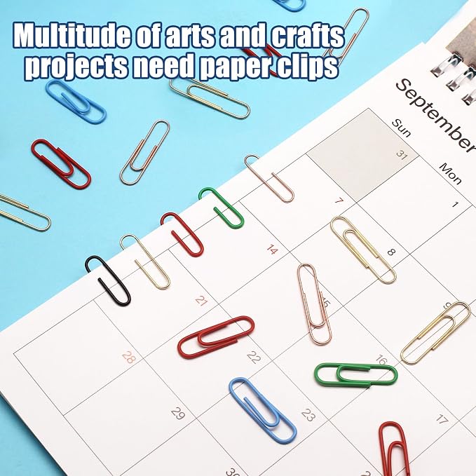 Luomorgo 120 Pcs Blue Paper Clips - Image 7