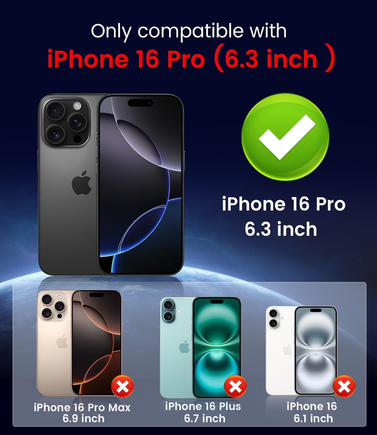 Magnetic for iPhone 16 Pro Case [Compatible with MagSafe][Built-in Camera Lens Protector] Slim Soft Silicone Bumper Shockproof Metallic Luster Phone Case (Purple)