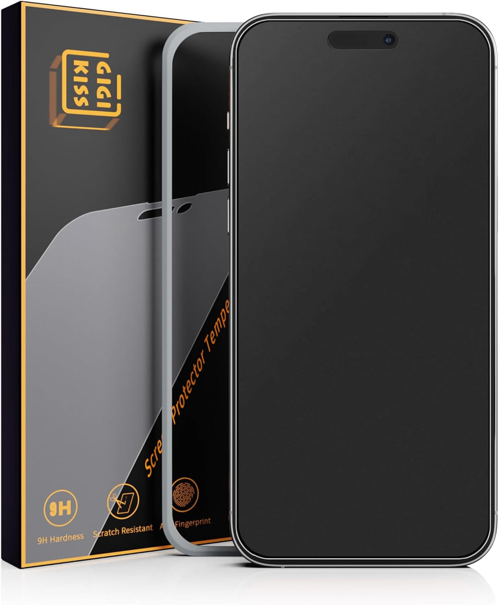 2 Pack for iPhone 16 Pro Matte Screen Protector 6.3 inch, Anti Fingerprint Anti Glare Screen Protector Tempered Glass Easy Installation
