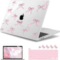 May Chen for MacBook Pro 13 inch Case 2022 2021 2020 Release A2338 M2 M1 A2289 A2251, Plastic Crystal Hard Shell Case Cover for MacBook Pro 13 inch Touch Bar Fits Touch ID, Star Bows