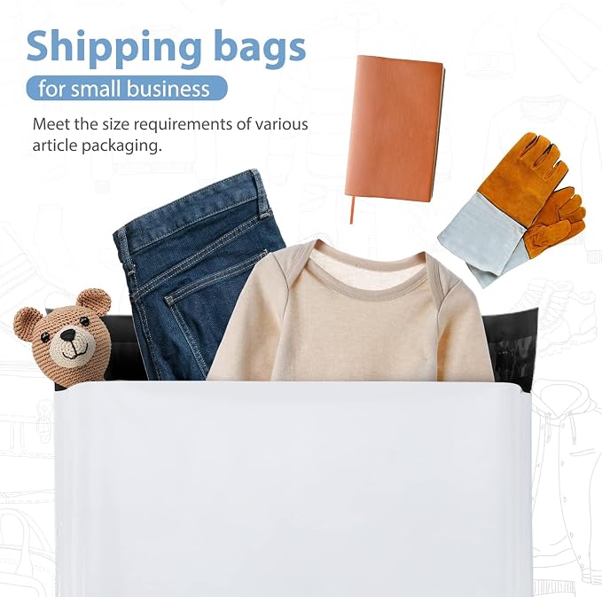 Metronic Poly Mailers 6x9 inch 1000Pcs White Small Shipping Bags - Image 6