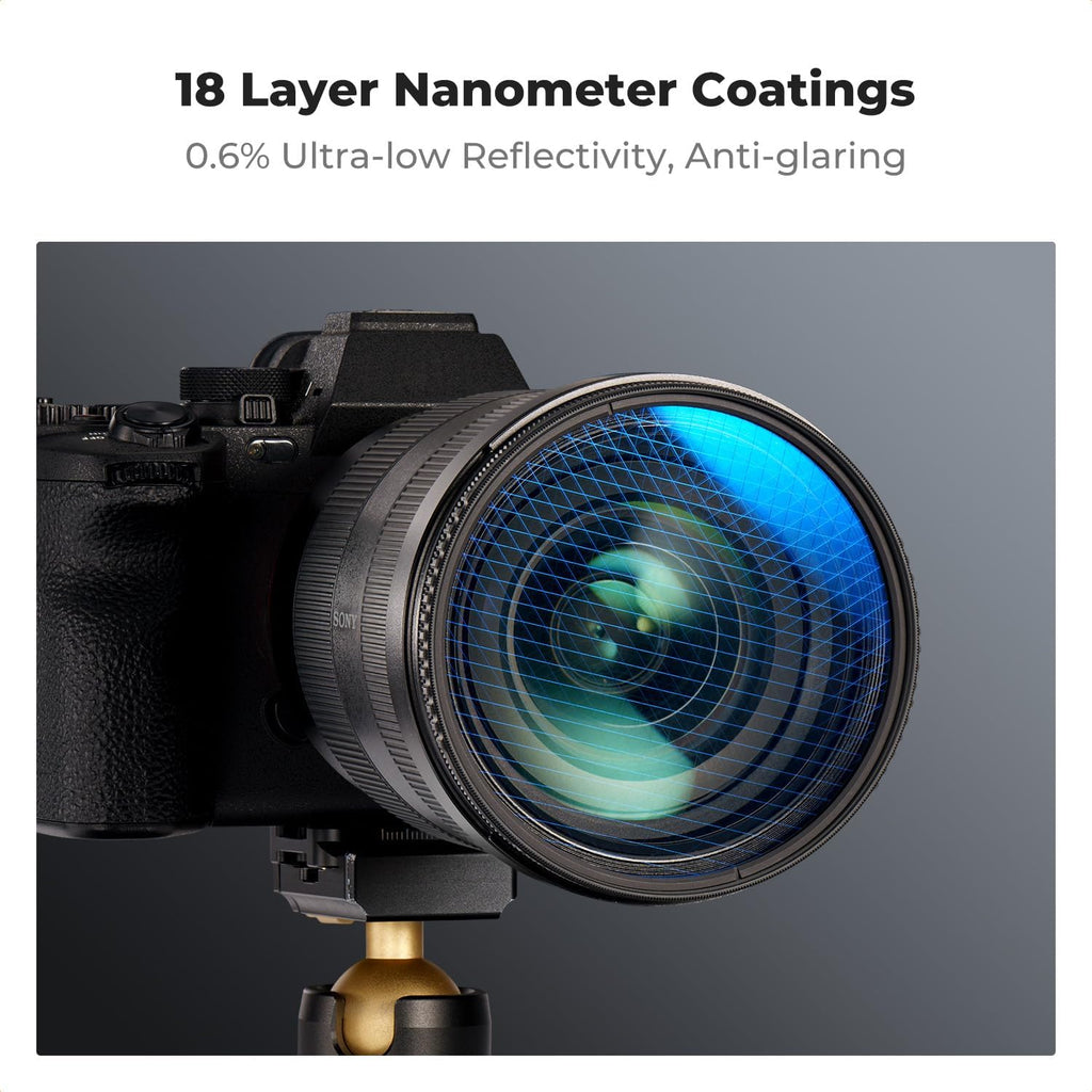 K&F CONCEPT 52mm Star Filters Kit (3pcs) 4 Points 6 Points 8 Points Cross Screen Starburst Filters Set -18 Layer Coating Ultra Slim Optical Glass Camera Lens Filter with 3 Cleaning Cloth