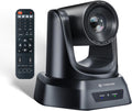 PTZ Camera 20X Optical Zoom HDMI IP Live Streaming SDI USB3.0 1080P 60fps PoE Supports for Church Services Worship Education Video Conference with OBS vMix Wirecast Zoom YouTube and More
