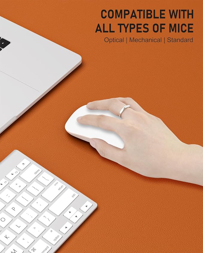 Desk Pad, 35.5" x 17" PU Leather Non-Slip Desk Mat Large Mouse Pad - Image 4