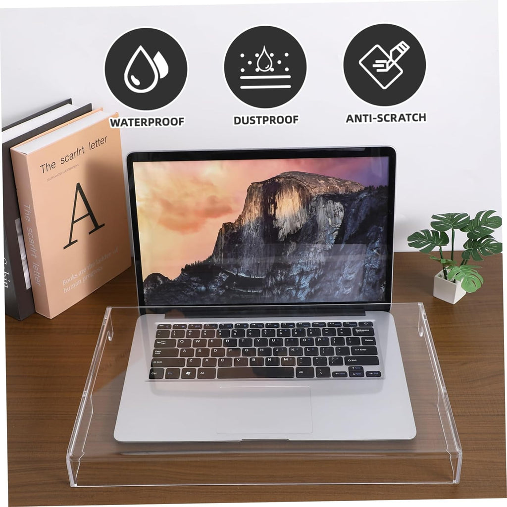 DOITOOL Clear Acrylic Keyboard Cover Protector, 15.6 in Laptop Keyboard Cover Mechanical Laptop Protector Cats from Touching Keyboard,15.7x10.4x1.6in
