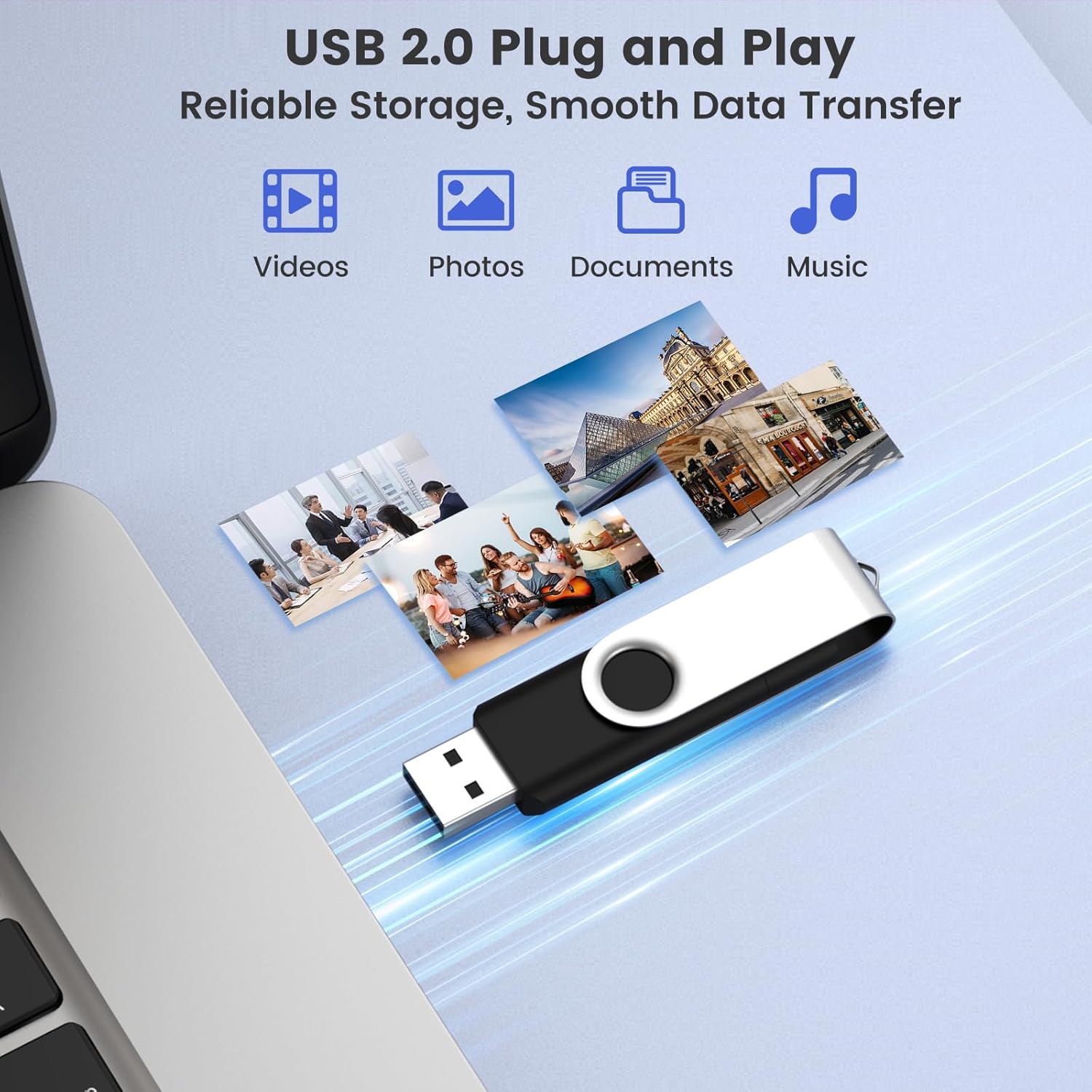Customizable 8GB Flash Drive 10 Pack, ABLAZE Dual USB 2.0+ Type C Thumb Drives with Logo Personalized USB Memory Sticks (Mixed Colors)
