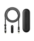Rolling Square, inCharge XL, 6-in-1 Multi Charging Cable, 100W Ultra-Fast Charging Power, 10 Ft/3m, Urban Black