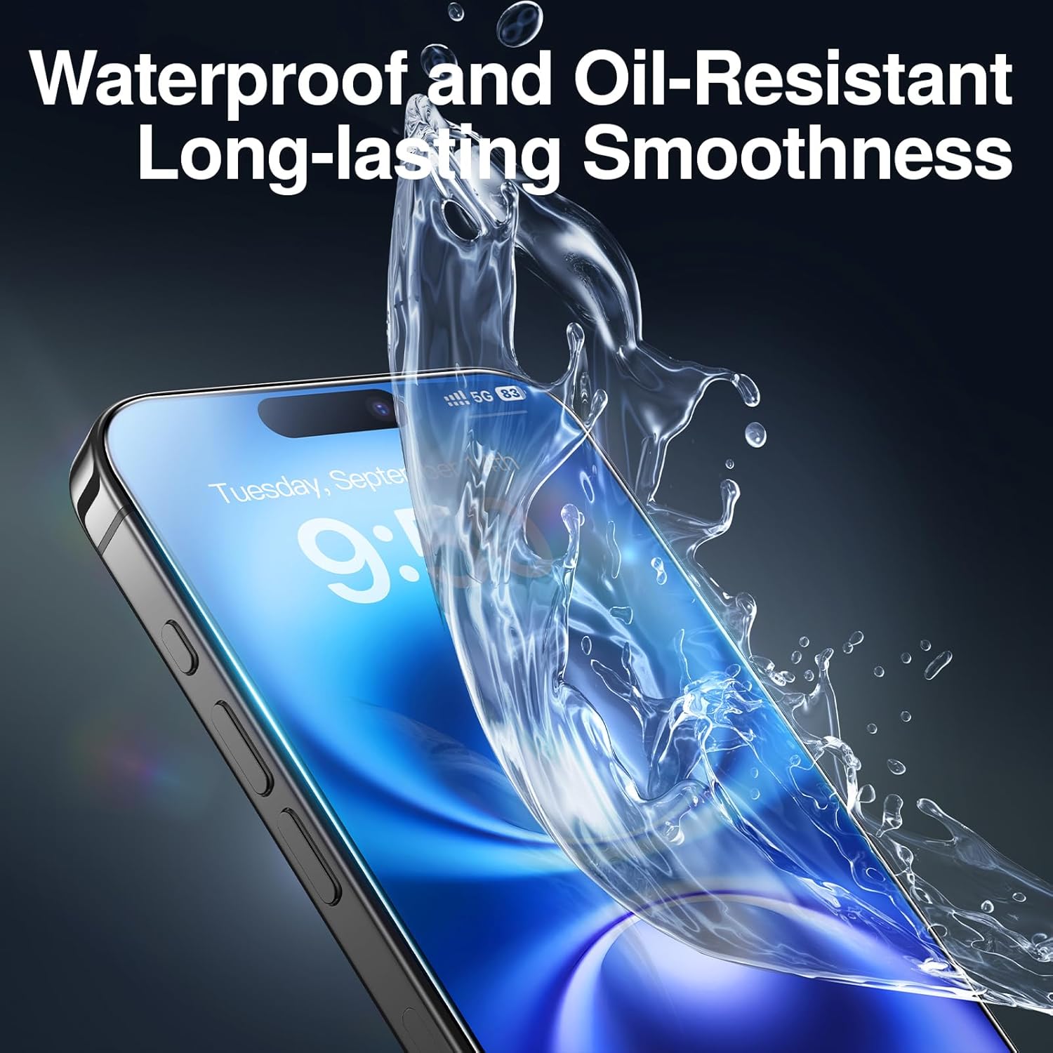 SMARTDEVIL 2 Pack Screen Protector for iPhone 16 (6.1 Inch) Tempered Glass, HD Clear Film, Easy Installation, Dust-Free & Bubble-Free
