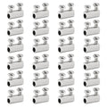 Biaungdo 24 Pcs Stainless Steel Wire Rope Cable Clamp, Adjustable New Upgrade Double Hole Wire Rope Clamp Fastener
